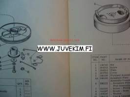 Johnson 1961 Sea horse models JW-JWL-17 -parts catalog