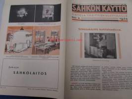 Sähkön käyttö 1932 nr 2 -tietoja yksityiskuluttajille