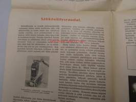 Sähkön käyttö 1932 nr 2 -tietoja yksityiskuluttajille