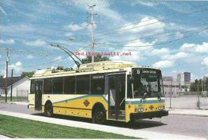 Dayton Skoda trolley bus 1995  - linja-auto postikortti