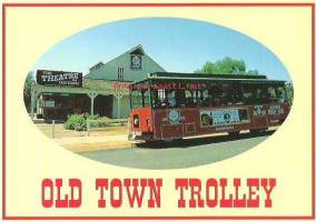 Old town trolley   - linja-auto postikortti