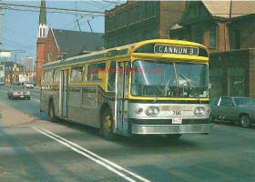 Flyer 700A trolley coach   - linja-auto postikortti  kulkematon