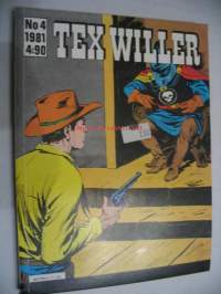 Tex Willer 1981 nr 4 Rautanaamion tuho