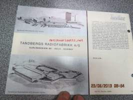 Tandberg Series 3000 X Instruction manual -käyttöohjekirja englanniksi