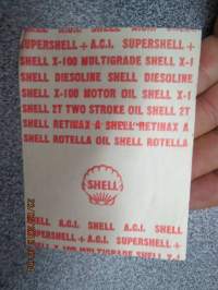 Shell huoltoasemakuitti 12.7.1966