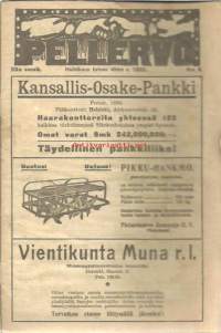 Pellervo  1922  nr 6  karjakartanon rakentamisesta, kananpoikasten hoito, paljon mainoksia