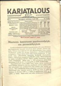 Karjatalous 1928 nr 8 kalanmaksaöljyn myynti, rehukaali, markkinatietoja