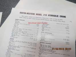 Austin-Western 210 hydraulinen nosturi -myyntiesite