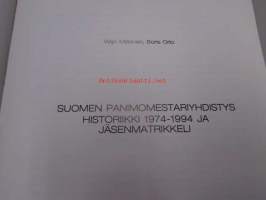 Suomen Panimomestariyhdistys historiikki 1974-1994 ja jäsenmatrikkeli