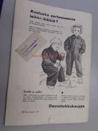 Työtoveri 1953 nro 3 ja nro 6 Osuuskauppain toimihenkilöiden ammattilehti