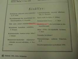 Työtoveri 1955 nro 1, 4 ja 1956 nr 1 Osuuskauppain toimihenkilöiden ammattilehti