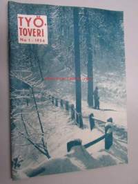 Työtoveri 1955 nro 1, 4 ja 1956 nr 1 Osuuskauppain toimihenkilöiden ammattilehti