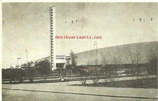 Stadion Helsinki  - paikkakuntakortti, kulkenut 12.VIII.1947  merkki pois , stadium