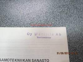 Valsaamotekniikan sanasto - Ordlista för valsverksteknik - Dictionary of rolling mill engineering - Wörterbuch fü Walzwerktechnik, suomi-ruotsi-englanti-saksa