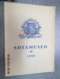 Sotamuseo III 1950 vuosikirja, sis. seuraavat artikkelit; Miekkaritarikunnasta Mannerheimin-ristiin, Suomalainen sotilaspäähine Venäjän-vallan aikana, Tykkien