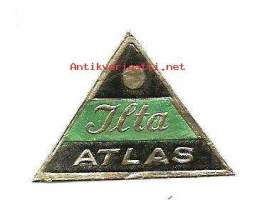 Atlas Ilta tuotemerkki tuote-etiketti  4x3 cm