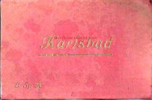 Karlsbad L Sp K   - paikkakuntakortti, kulkematon 15 kpl postikortti albumi