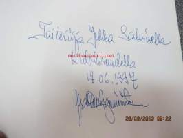 Matti Koivurinnan taidemuseo (Matti Koivurinnan omakätinen omiste edesmenneelle taiteilija Jukka Salmiselle 17.6.1997)