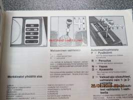 Opel Kadett -käyttöohjekirja