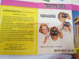 Sawyer´s View-Master kuvasarja (ja tarvike-) -luettelo