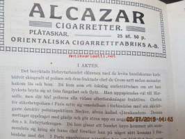 Maxim P. Esplanadikatu 39, Helsinki; Järnhanden - Flykten från Pagnon - Kriminaldrama i 3 afdelningar, kinematografisk bild, sensur nr 4177, längd 1150 m,