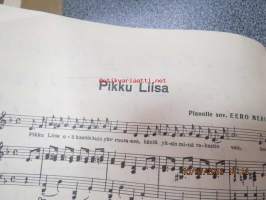 Suosittuja lauluja I pianolle tai harmonikalle