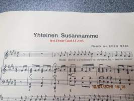 Suosittuja lauluja I pianolle tai harmonikalle
