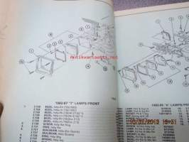 Chevrolet &quot;kuvat&quot; 1982-85 B,G,T,X / 1986-87 B,G,T / 1988 B,G -varaosakuvasto ryhmät 10.000-15.000