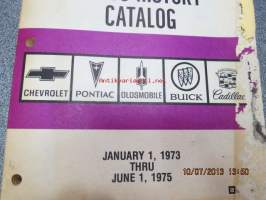 GM USA numeromuutokset &quot;Parts History Catalog&quot; 1.1.1982-30.6.1989