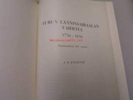 Turun lääninsairaalan vaiheita 1756-1856 ja 1857-1957