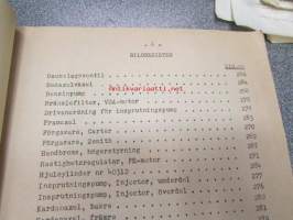 Volvo busschassier B 512-513 reservdelsspecification -varaosanumeroinnit ja (kuvasivut 24 kpl)