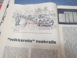 Tekniikan Maailma 1960 ylimääräinen autoliite mm. Bardahl-voiteluaineet, &quot;Volkkareita&quot; ( Volkswagen) vuokralle, Auto-Union 1000 SP, Formula Junior eläintarhaan,