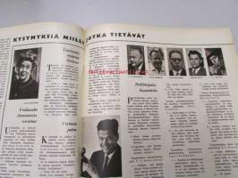 Suomen Kuvalehti 7.9. 1963 nr 36 sis. mm. : Maaherrat puhuvat, elokuvaohjaaja Otto Preminger, japanilainen yhteiskunta, Etelä-Vietnamin tilanne, Nokia -patjamainos