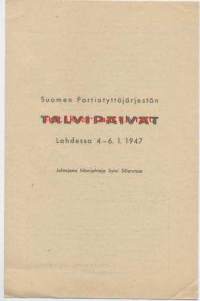 Suomen  Partiotyttöjärjestön Talvipäivät Lahdessa 4-6.1.1947