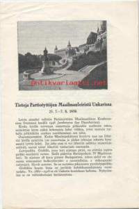 Tietoja Pertiotyttöjen Maailmanleiristä Unkarissa25.7-7.8.1939