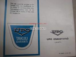 Upo Kompressorijääkaapit -käyttöohje