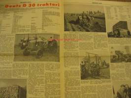 Helkaman Uutiset 1961 / 3 maatalousnäyttelynumero - sis,mm,Deutz D 30  traktori,Köla Combi &quot;7&quot; itsekulkeva leikkuupuimuri.ym..