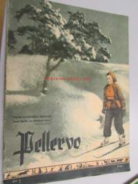 Pellervo 1950 nr 4, maanviljelysneuvos Arolan suurkanala (Toijala)Sarjakuva Esa ja Eenokki . Matti Nummensalo runo Jääkukkia. Nousiaisten Osuusliikken