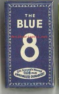 The Blue 8- avaamaton tuotepakkaus sisällä 10 kpl partateräkääre