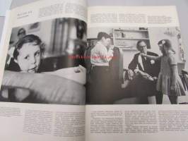 Eeva 1965 nr 6, (kansikuva Max Jakobsonin perhe - Marilyn, Ralph, Linda ja David), Helvi Hämäläinen, muutto yli Atlantin - Max Jakobson, Kauko Helovirta, Turun