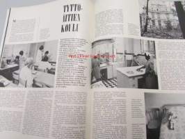 Eeva 1965 nr 6, (kansikuva Max Jakobsonin perhe - Marilyn, Ralph, Linda ja David), Helvi Hämäläinen, muutto yli Atlantin - Max Jakobson, Kauko Helovirta, Turun