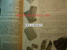 Kotiliesi 1949 nr 21 Marraskuu. Takakannessa värikäs Jalostajan hillo - ja mehumainos. Vuoden 1949 joululahjavinkkejä. Mary Olki opettaa neulomaan kirjosukkia.