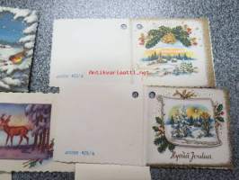 Paletti, Artko -joululahjapakkauksiin kiinnitettäviä pikkukortteja 10 kpl, käyttämättömiä