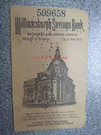 Williamsburgh Savings Bank / Matt Maki (Matti Mäki) -siirtolaisen pankkikirja
