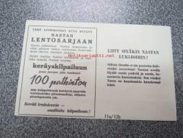 Nasta(-lehti) lentosarja nr 20 Saab A 21R -keräilykuva