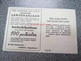 Nasta(-lehti) lentosarja nr 11 Avro Canada CF-100 -keräilykuva