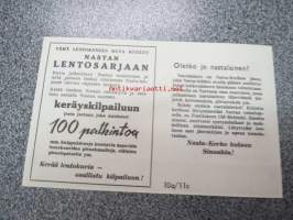 Nasta(-lehti) lentosarja nr 9 Vickers Supermarine Swift -keräilykuva