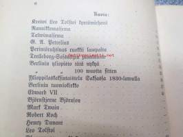 Turun Lehden kalenteri w. 1910 -lehden tilaajille ennen joulua jaettu kirja