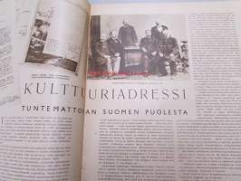 Suomen Kuvalehti 1939 nr 25, kulttuuriadressi tuntemattoman Suomen puolesta, onko Helsinki muuttunut, Sillanpää: kaksi kuvaa äsken kuolleen vaimoni musitoksi,