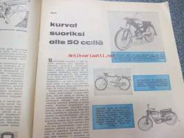 Taitaja 1960 nr 1  aiheita mm. : lennokki, dieselmoottorin rakenneMopot: alle 50 cc. Polkuauton rakennusohjeAvaruuden tutkimus 1960. Jäähyrrän